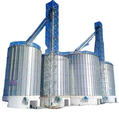 Agriculture Industry Grain Silos Rice Storage Silos 50t- 10000t Grain Silo Hopper Golden Bottom Galvanized Steel