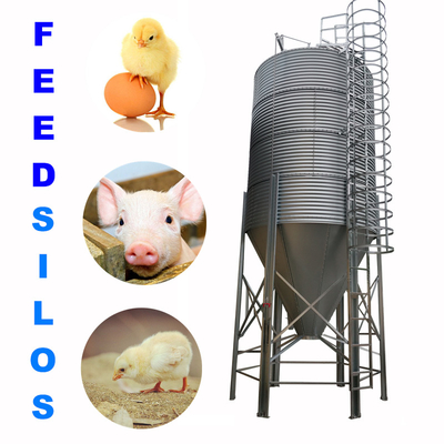 Farms silo for corn grain poultry feed bins galvanized steel grain storage silo chicken feed silo