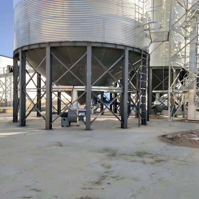 Grain silo storage hopper grain bottom bins and 1000 tons steel bottom grain silo hopper for sale