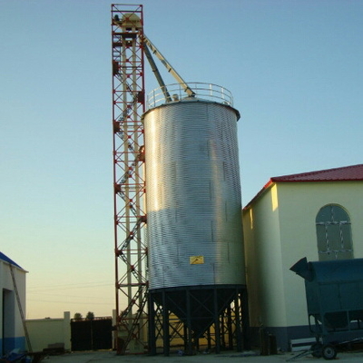 Hot galvanized steel 100 ton paddy soybean grain silo with price