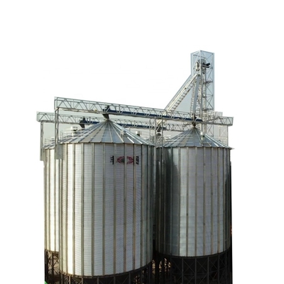 Agricultural hopper bottom grain steel storage silo bins