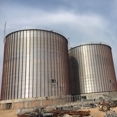 2020 China 5000-10000 ton farm used rice husk storage steel vertical grain silo for sale