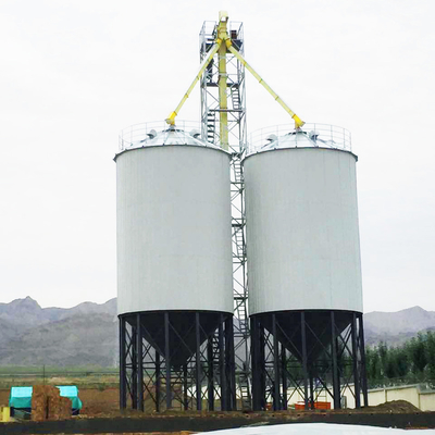 Grain Storage Silo for Paddy Bottom 3000 Ton Steel High Quality 100 Hopper 1000ton Grain Silo Prices Famtun Steel Silos Capacity