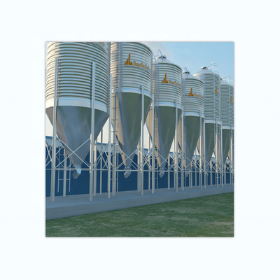 Durable Raw Material Factory Quality Storage Grain Silo Poultry Feed Silo For Chicken Pig Farm