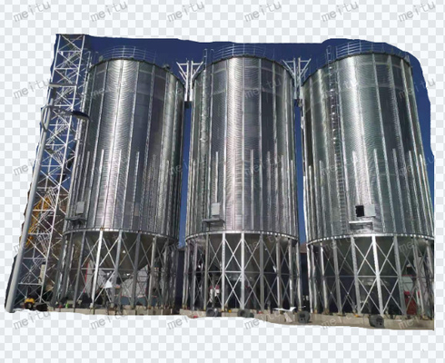 Agriculture Industry Assembly Silo Bins 10t -1000t Galvanized Corrugated Steel Metal Bulk Feed For Sale Storage Steel Grain Hopper Cone BODA