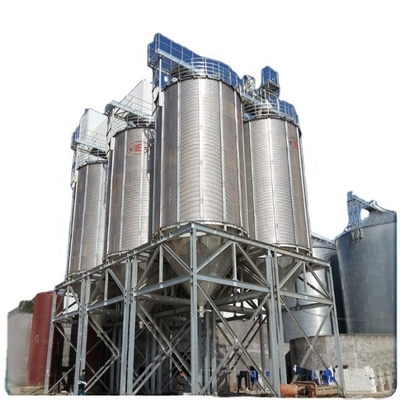 Grain Storage Used Steel Grain Storage Silo Bins , Corn Galvanized Steel Tank