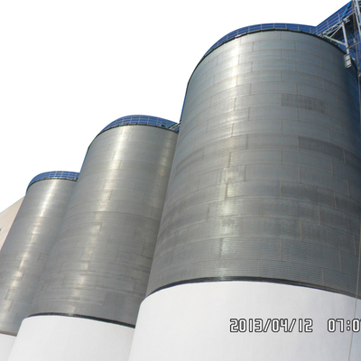 Poultry Farm Used Feed Storage 10000t Galvanized Grain Storage Tank Silo With Flat Bottom Selling On Competitive Price