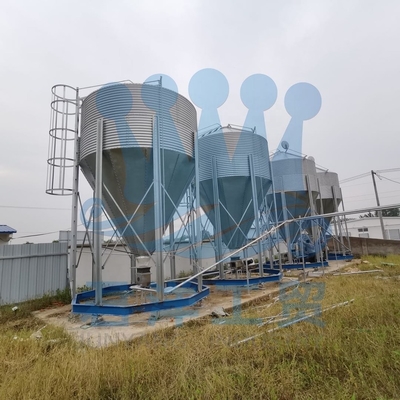 Farms Small Silo 2-30T For Animal Husbandry Grain Storage System Poultry Chicken Farm Feeding System