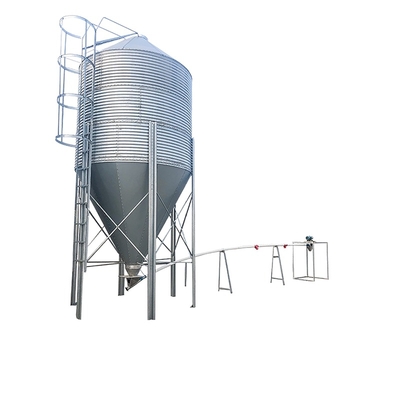 Chicken Farm Pig Farm Galvanized Steel Feeder Silo Material Grain Silo Small 3 Ton -33 Ton Small Silo Poultry Silo