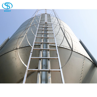Poultry Farm Used Feed Storage 275g Hot Dip Galvanizing Outdoor Chicken Hog ​​Feeder Grain Silos Animal Prices